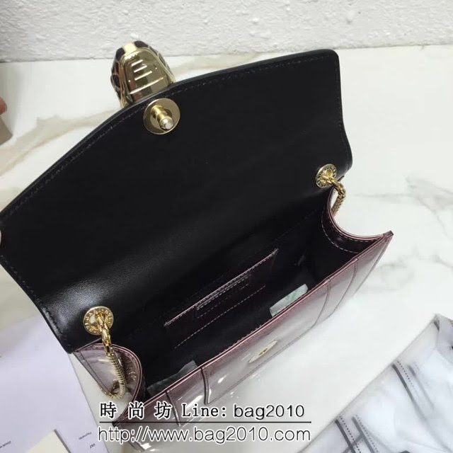 BVLGARI寶格麗 漆皮系列 小號 時尚 鏈條單肩斜挎包 34559 FYD1369